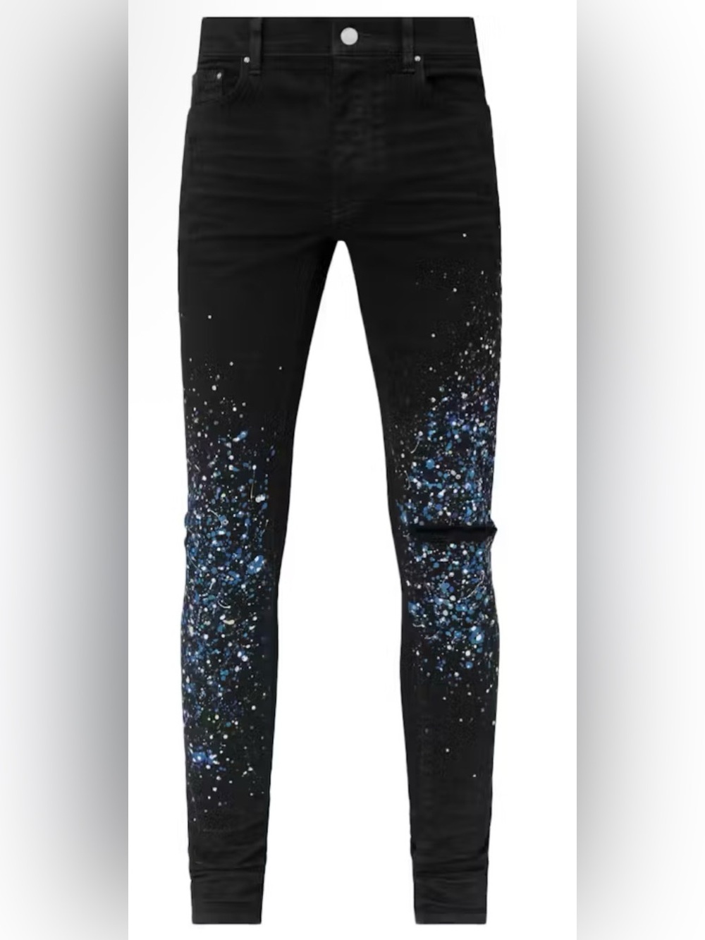 AMIRI Black Crystal Painter Jean